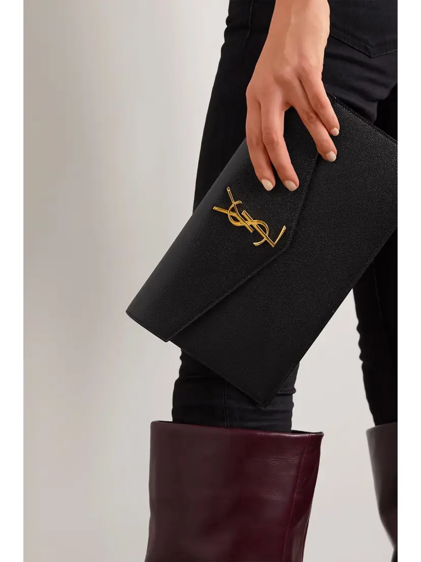 Saint Laurent Uptown Textured-leather Pouch | Thumbnail 2 Saint Laurent Uptown Textured-leather Pouch | Thumbnail 2