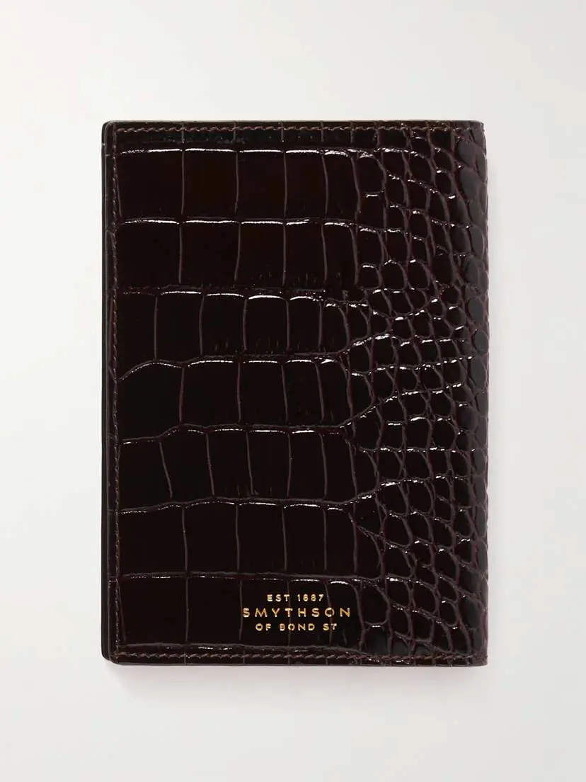 Smythson Mara Croc-effect Leather Passport Cover | Thumbnail 2 Smythson Mara Croc-effect Leather Passport Cover | Thumbnail 2
