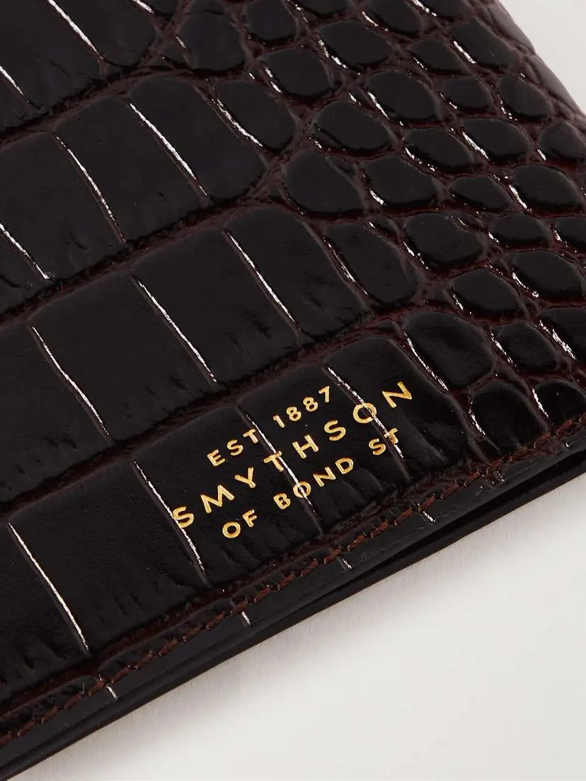 Smythson Mara Croc-effect Leather Passport Cover | Thumbnail 3 Smythson Mara Croc-effect Leather Passport Cover | Thumbnail 3
