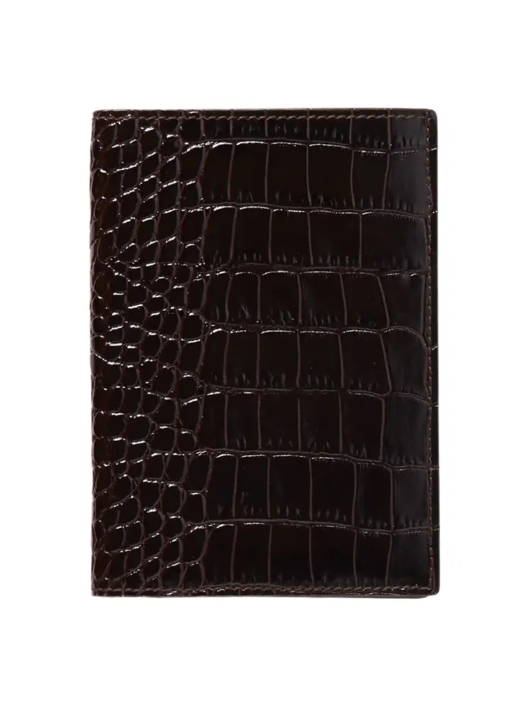 Mara Croc-effect Leather Passport Cover