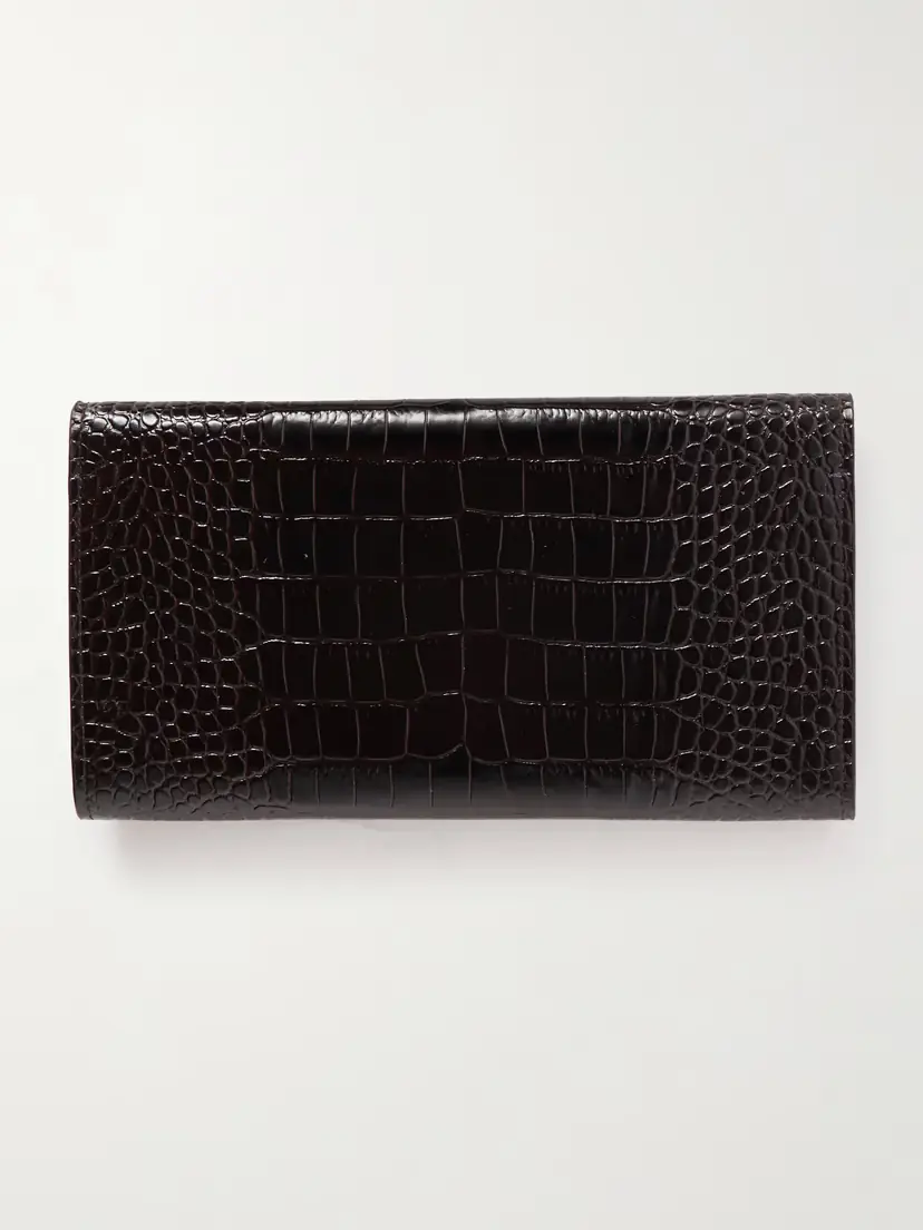 Smythson Marshall Croc-effect Leather Travel Wallet | Thumbnail 2 Smythson Marshall Croc-effect Leather Travel Wallet | Thumbnail 2