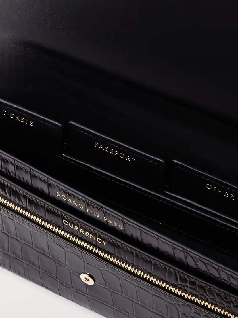 Smythson Marshall Croc-effect Leather Travel Wallet | Thumbnail 4 Smythson Marshall Croc-effect Leather Travel Wallet | Thumbnail 4