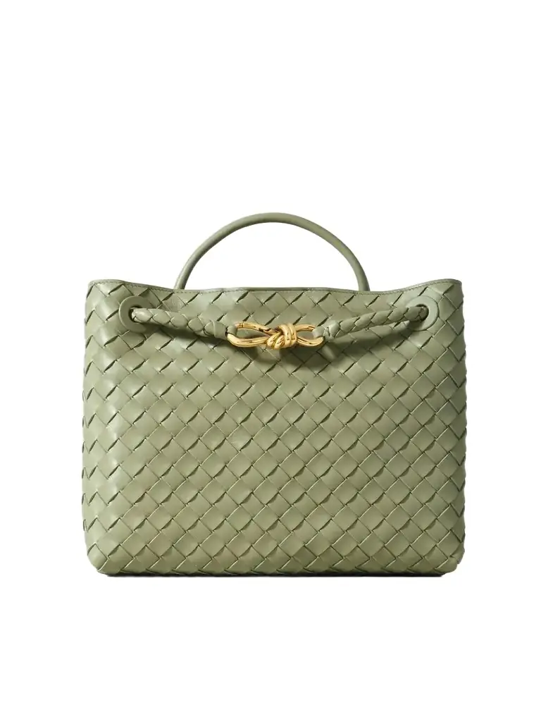 Andiamo Medium Intrecciato Leather Tote Andiamo Medium Intrecciato Leather Tote