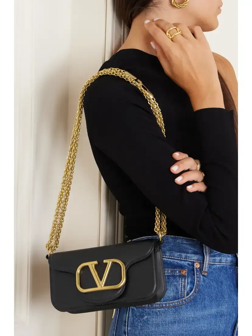 Valentino Garavani Locò Small Leather Shoulder Bag | Thumbnail 6 Valentino Garavani Locò Small Leather Shoulder Bag | Thumbnail 6