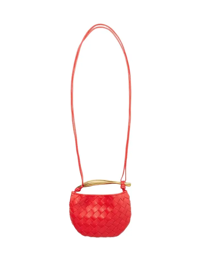 Sardine Mini Intrecciato Leather Shoulder Bag