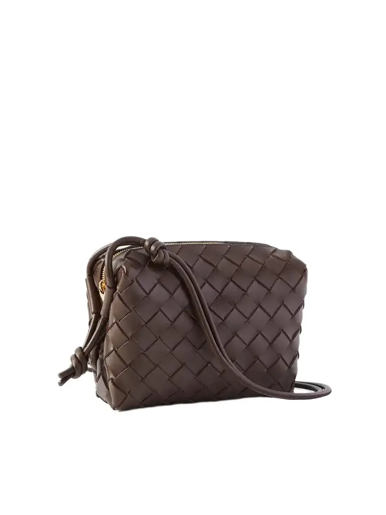 Bottega Veneta Mini Loop Intrecciato Leather Shoulder Bag | Image 1 Bottega Veneta Mini Loop Intrecciato Leather Shoulder Bag | Image 1