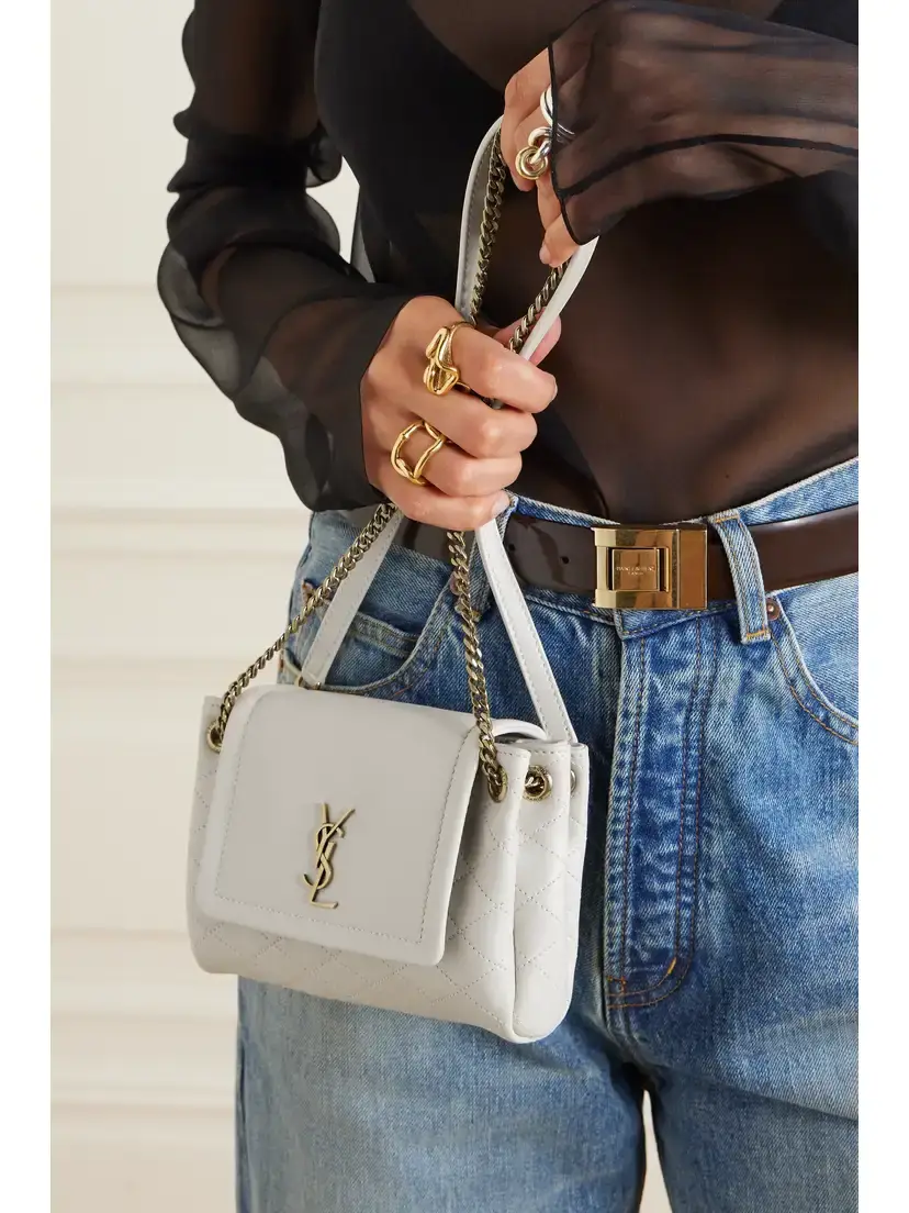 Saint Laurent Nolita Mini Quilted Leather Shoulder Bag | Thumbnail 2 Saint Laurent Nolita Mini Quilted Leather Shoulder Bag | Thumbnail 2