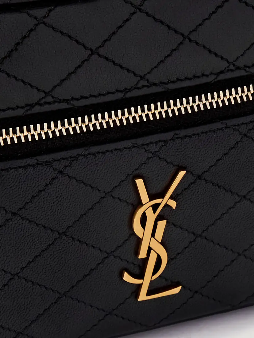 Saint Laurent Gaby Vanity Mini Quilted Leather Shoulder Bag | Thumbnail 4 Saint Laurent Gaby Vanity Mini Quilted Leather Shoulder Bag | Thumbnail 4