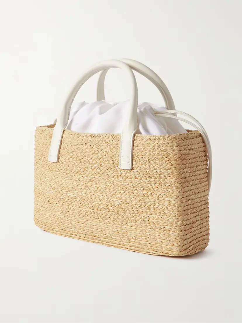 Roger Vivier Viv Skate Crystal-embellished Leather-trimmed Raffia Tote - - One size | Thumbnail 3 Roger Vivier Viv Skate Crystal-embellished Leather-trimmed Raffia Tote - - One size | Thumbnail 3