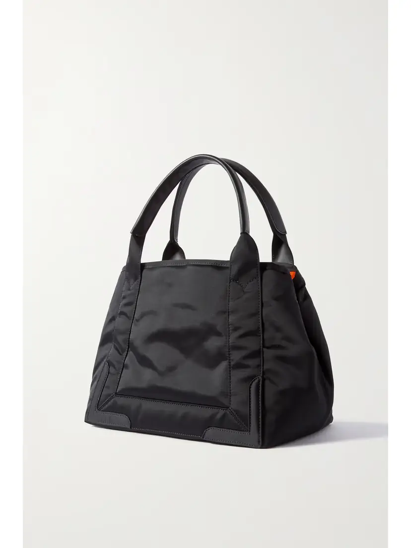 Balenciaga Navy Cabas Leather-trimmed Printed Recycled-nylon Tote | Thumbnail 3 Balenciaga Navy Cabas Leather-trimmed Printed Recycled-nylon Tote | Thumbnail 3