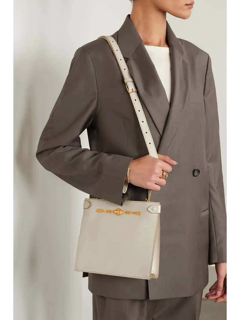 Métier + Fernando Jorge Stowaway Embellished Glossed-leather Shoulder Bag | Thumbnail 2 Métier + Fernando Jorge Stowaway Embellished Glossed-leather Shoulder Bag | Thumbnail 2