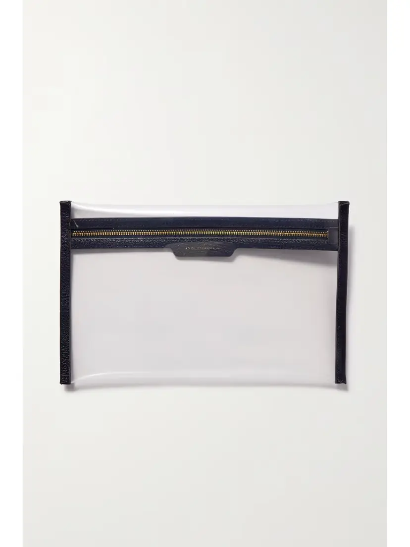 Anya Hindmarch Loose Pocket Big Things Leather-trimmed Tpu Clutch | Thumbnail 3 Anya Hindmarch Loose Pocket Big Things Leather-trimmed Tpu Clutch | Thumbnail 3
