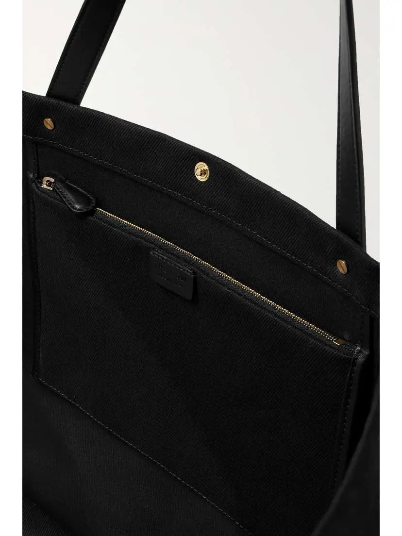 The Row Idaho Xl Leather-trimmed Cotton-twill Tote | Thumbnail 5 The Row Idaho Xl Leather-trimmed Cotton-twill Tote | Thumbnail 5