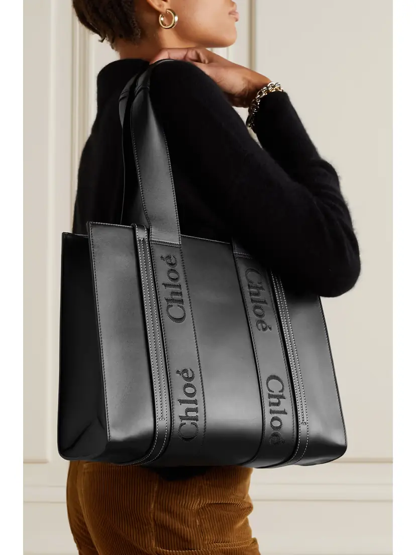 Chloé Woody Medium Embroidered Leather Tote | Thumbnail 2 Chloé Woody Medium Embroidered Leather Tote | Thumbnail 2