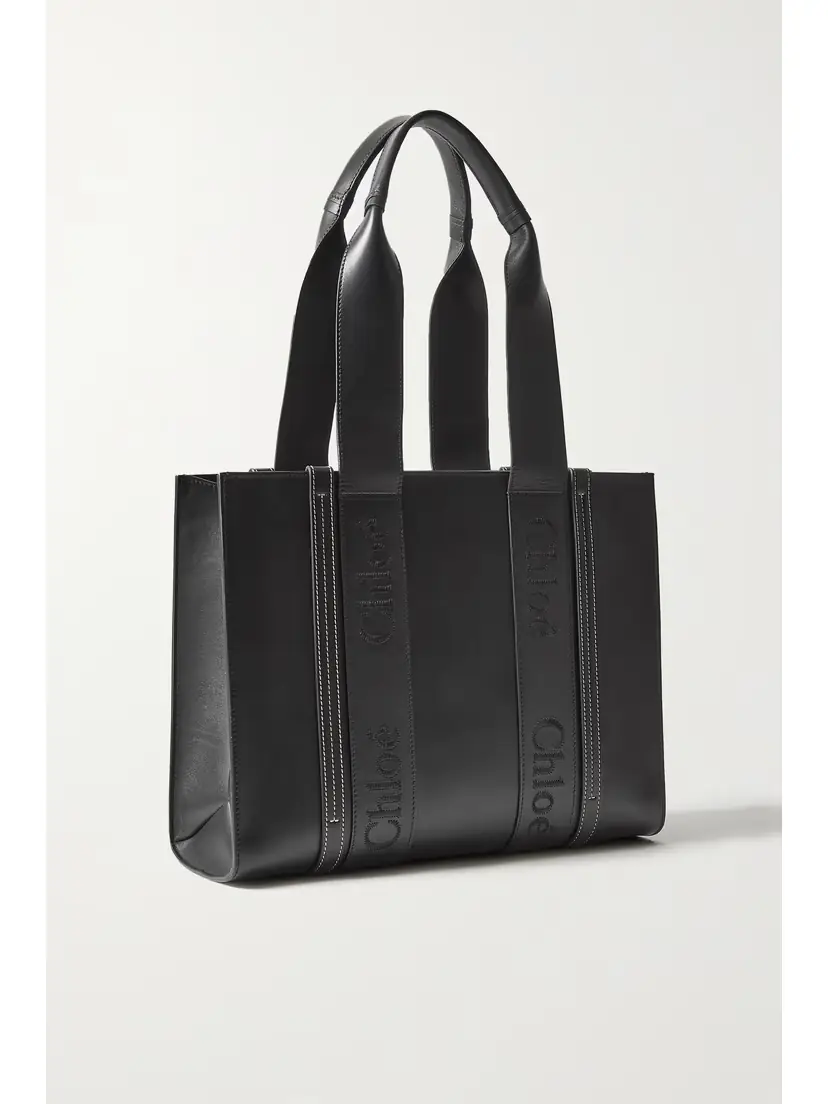 Chloé Woody Medium Embroidered Leather Tote | Thumbnail 3 Chloé Woody Medium Embroidered Leather Tote | Thumbnail 3