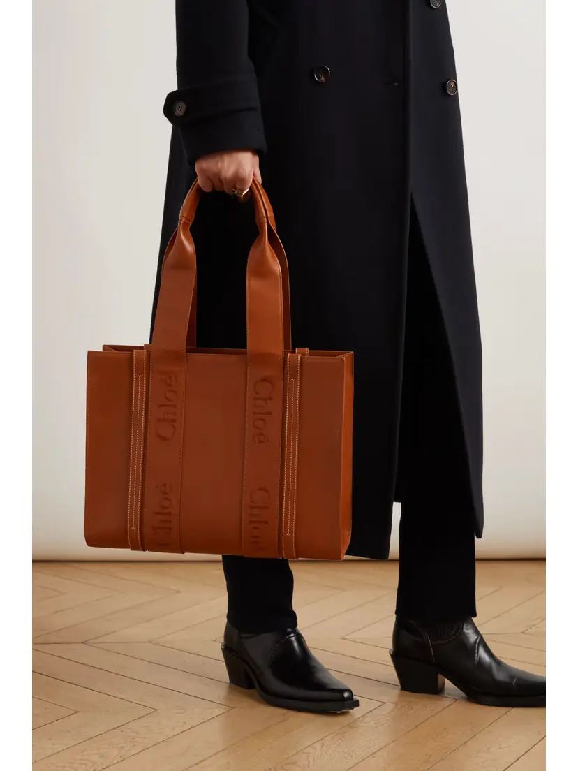 Chloé Woody Medium Embroidered Leather Tote | Thumbnail 2 Chloé Woody Medium Embroidered Leather Tote | Thumbnail 2