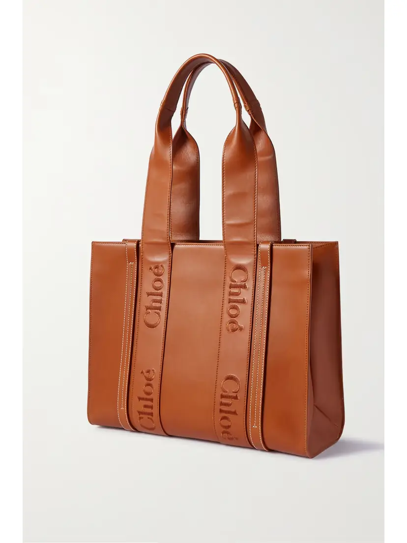 Chloé Woody Medium Embroidered Leather Tote | Thumbnail 3 Chloé Woody Medium Embroidered Leather Tote | Thumbnail 3