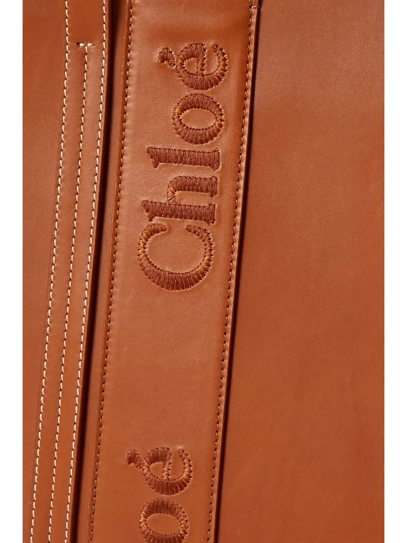 Chloé Woody Medium Embroidered Leather Tote | Thumbnail 4 Chloé Woody Medium Embroidered Leather Tote | Thumbnail 4
