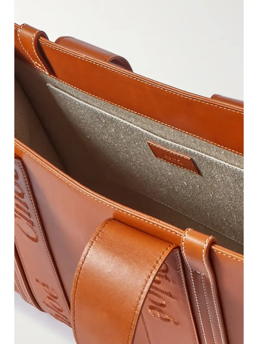 Chloé Woody Medium Embroidered Leather Tote | Thumbnail 5 Chloé Woody Medium Embroidered Leather Tote | Thumbnail 5