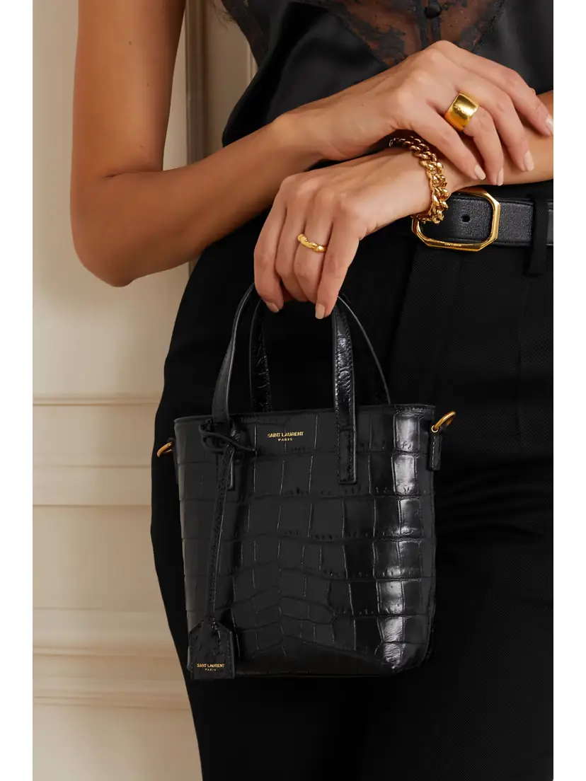 Saint Laurent Toy Mini Croc-effect Leather Tote | Thumbnail 2