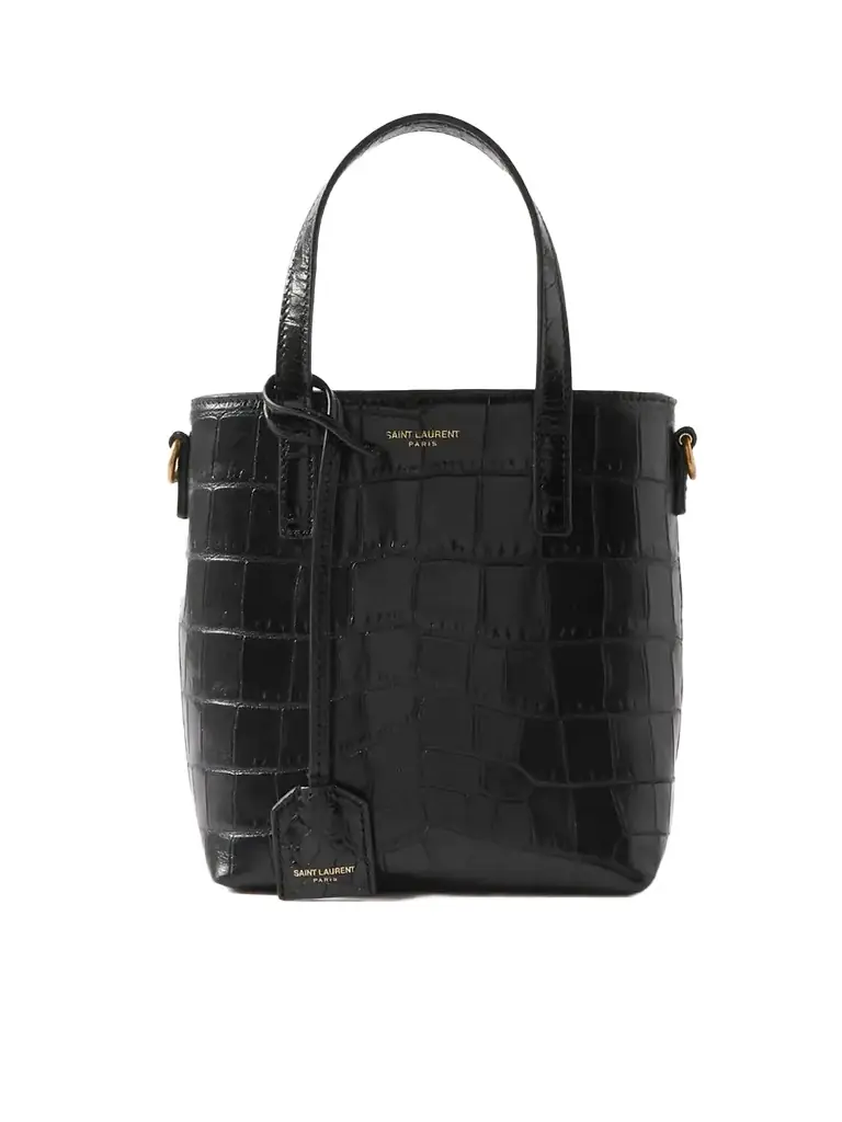 Saint Laurent Toy Mini Croc-effect Leather Tote | Image 1 Saint Laurent Toy Mini Croc-effect Leather Tote | Image 1