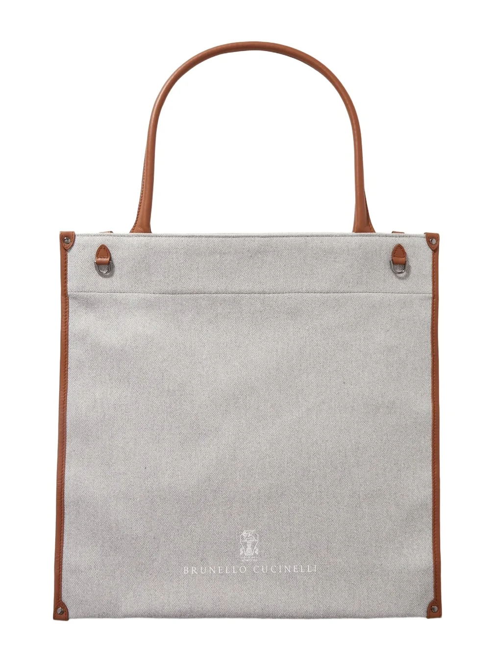 Leather-trimmed Canvas Tote Leather-trimmed Canvas Tote
