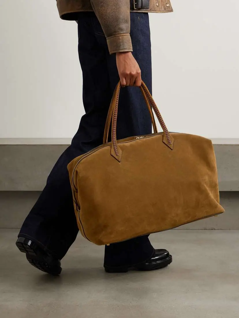 Métier Weekend Xl Leather-trimmed Suede Tote | Thumbnail 2 Métier Weekend Xl Leather-trimmed Suede Tote | Thumbnail 2