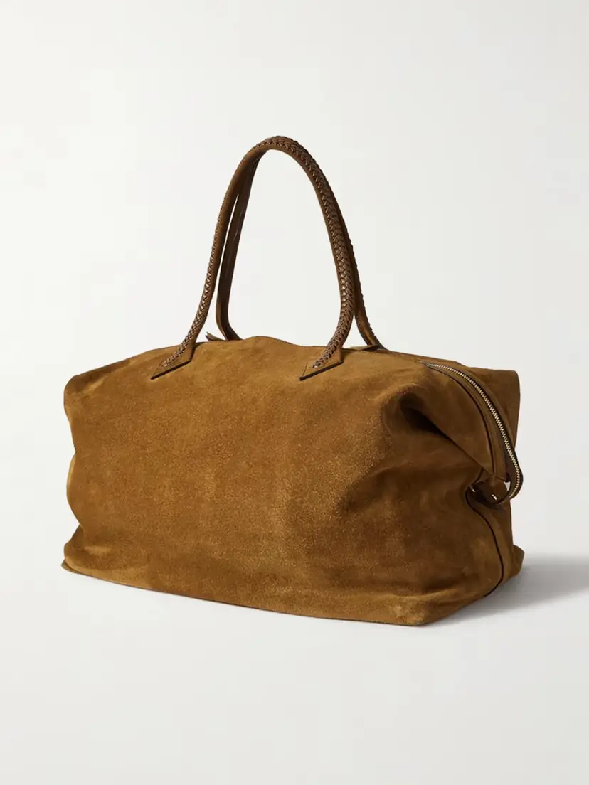 Métier Weekend Xl Leather-trimmed Suede Tote | Thumbnail 3 Métier Weekend Xl Leather-trimmed Suede Tote | Thumbnail 3