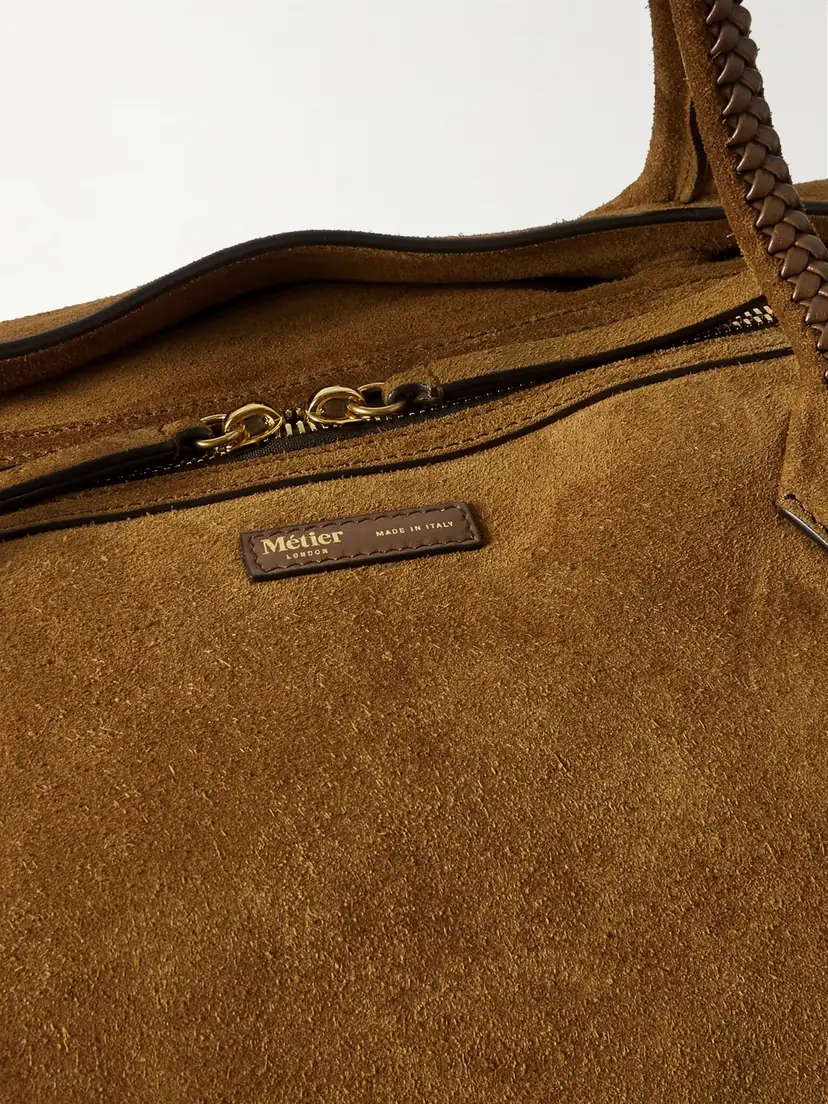 Métier Weekend Xl Leather-trimmed Suede Tote | Thumbnail 4 Métier Weekend Xl Leather-trimmed Suede Tote | Thumbnail 4