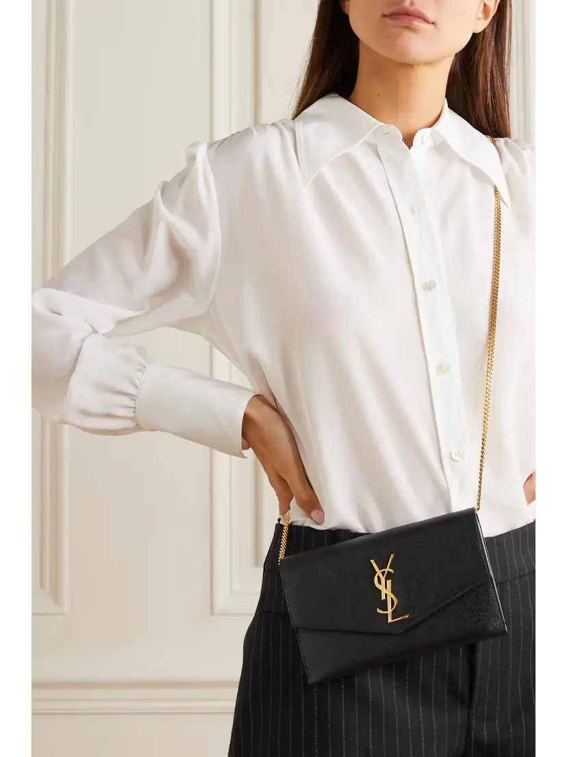 Saint Laurent Uptown Textured-leather Shoulder Bag | Thumbnail 2