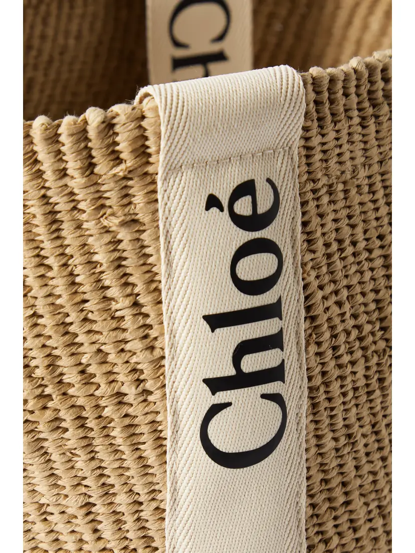 Chloé Woody Large Leather-trimmed Raffia Tote | Thumbnail 4 Chloé Woody Large Leather-trimmed Raffia Tote | Thumbnail 4