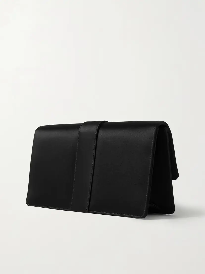 Manolo Blahnik Capri Crystal-embellished Satin Clutch | Thumbnail 3 Manolo Blahnik Capri Crystal-embellished Satin Clutch | Thumbnail 3