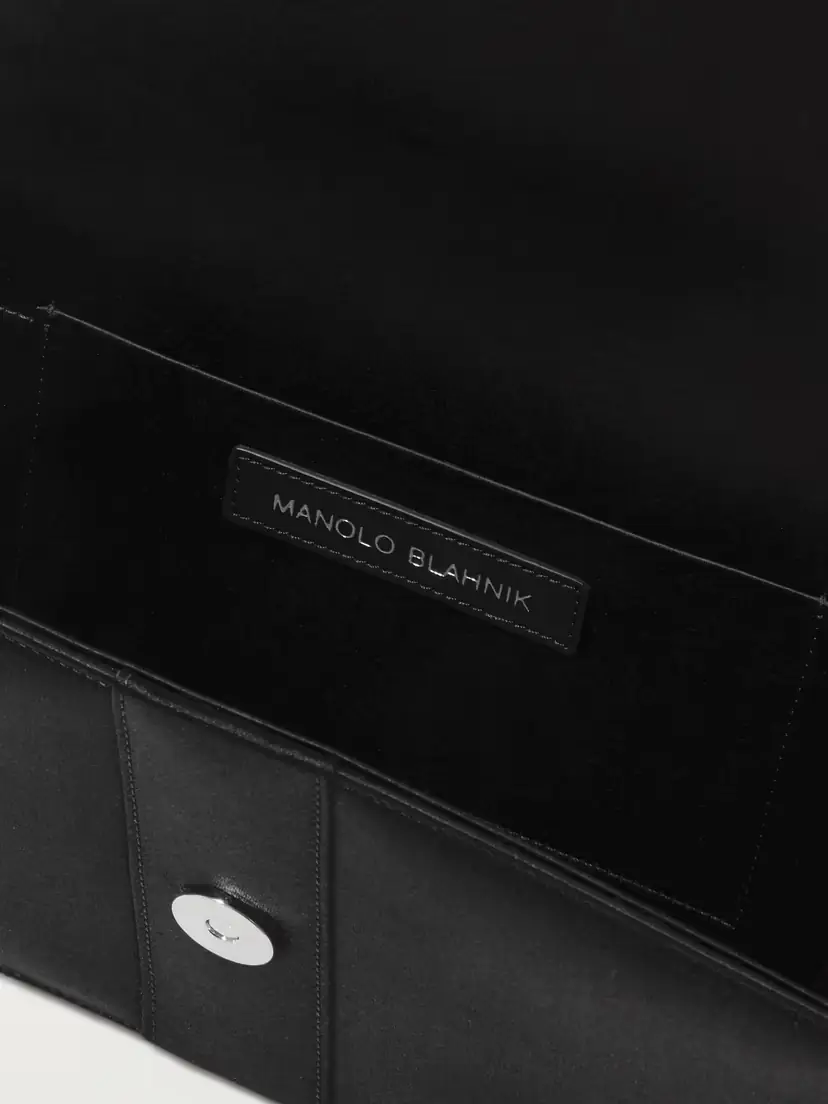 Manolo Blahnik Capri Crystal-embellished Satin Clutch | Thumbnail 5 Manolo Blahnik Capri Crystal-embellished Satin Clutch | Thumbnail 5
