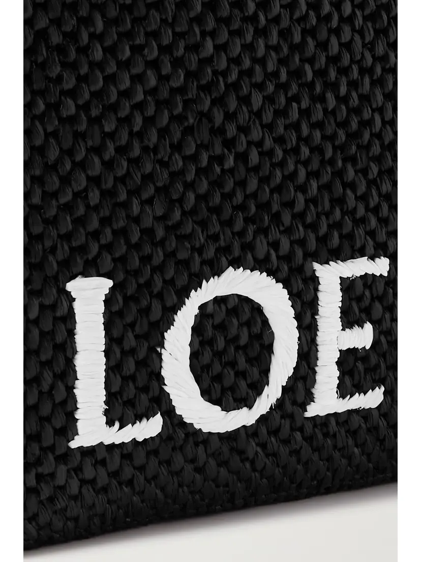 Loewe + Paula's Ibiza Medium Embroidered Two-tone Raffia Tote | Thumbnail 4 Loewe + Paula's Ibiza Medium Embroidered Two-tone Raffia Tote | Thumbnail 4