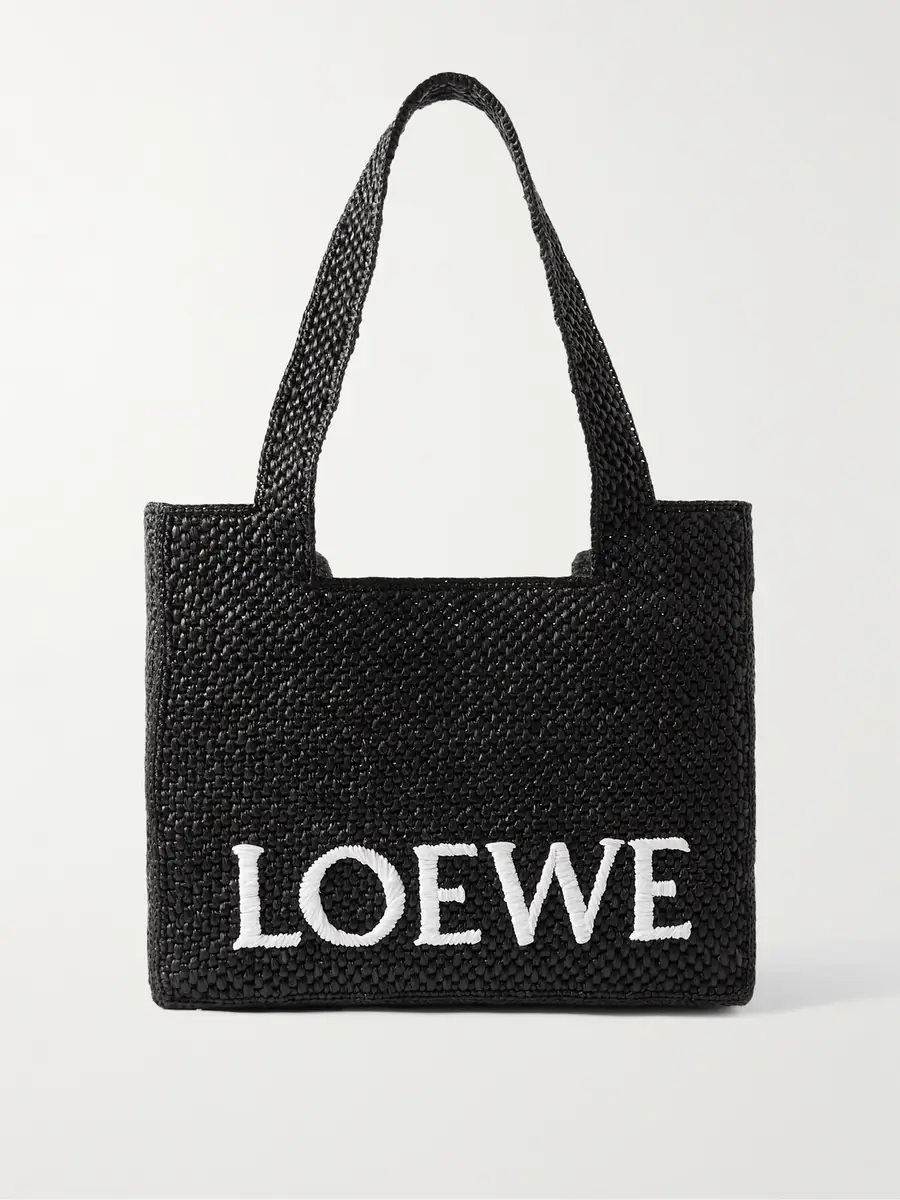 Loewe + Paula's Ibiza Medium Embroidered Two-tone Raffia Tote | Thumbnail 7 Loewe + Paula's Ibiza Medium Embroidered Two-tone Raffia Tote | Thumbnail 7