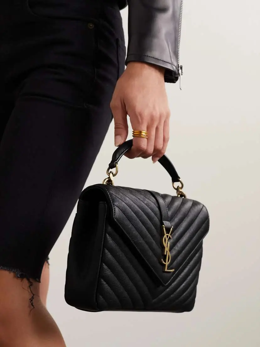 Saint Laurent College Medium Matelassé Leather Shoulder Bag | Thumbnail 2