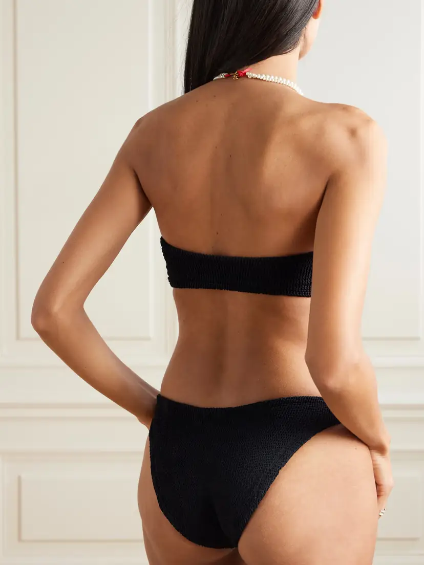 Hunza G Jean Original Crinkle™ Bandeau Bikini | Thumbnail 4 Hunza G Jean Original Crinkle™ Bandeau Bikini | Thumbnail 4