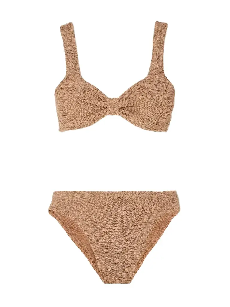 Bonnie Metallic Seersucker Bikini
