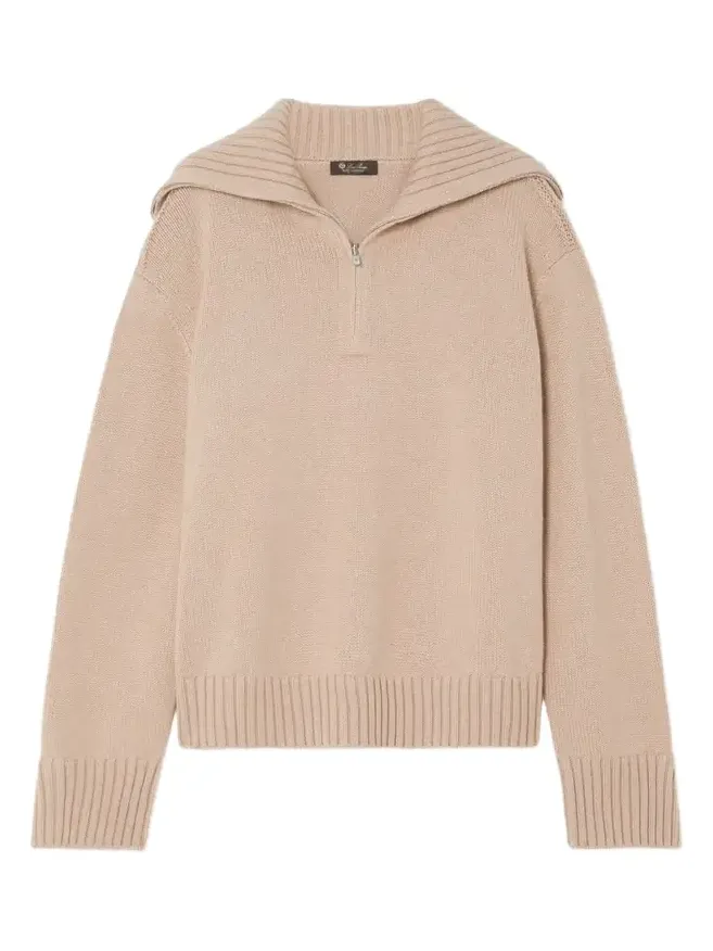 Loro Piana Cashmere Half-zip Sweater