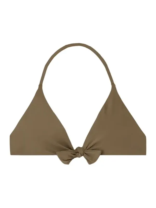 Loro Piana Bow-detailed Halterneck Bikini Top