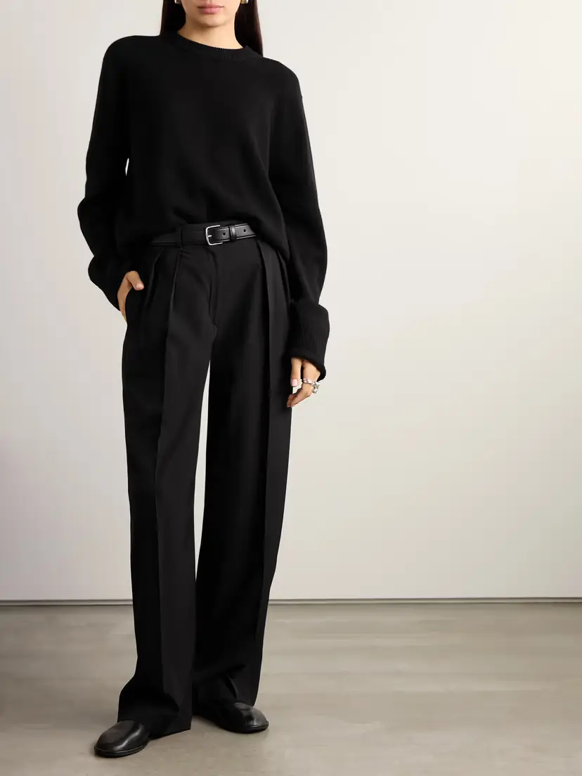 The Row Essentials Igor Crepe Straight-leg Pants | Thumbnail 3