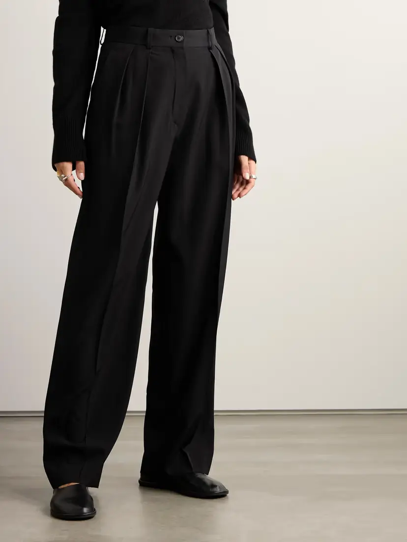 The Row Essentials Igor Crepe Straight-leg Pants | Thumbnail 4