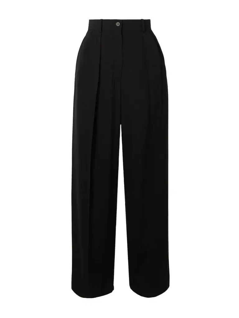 The Row Essentials Igor Crepe Straight-leg Pants | Image 1 The Row Essentials Igor Crepe Straight-leg Pants | Image 1