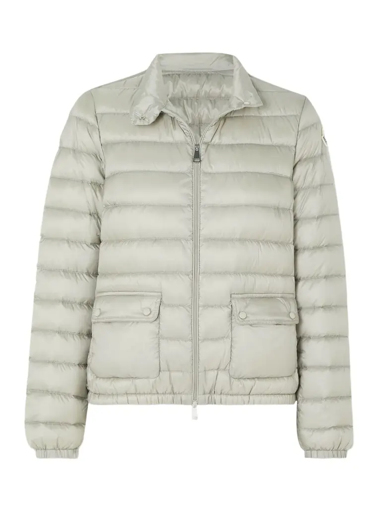 Moncler Lans Quilted Metallic Shell Down Jacket - Silver | Image 1 Moncler Lans Quilted Metallic Shell Down Jacket - Silver | Image 1