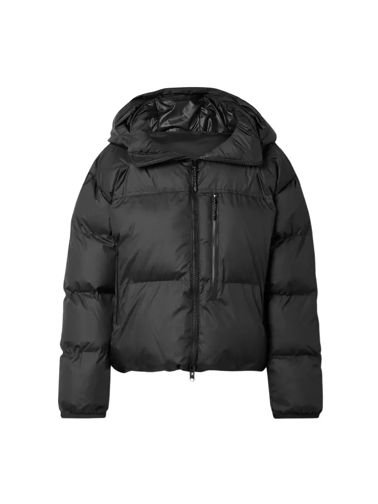 Adidas by Stella McCartney Kerchief Checked Wool and Linen-Blend Down Jacket - Men