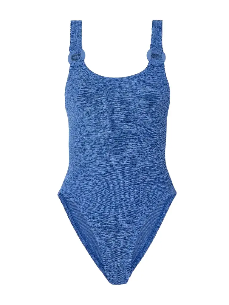 Domino Metallic Seersucker Swimsuit