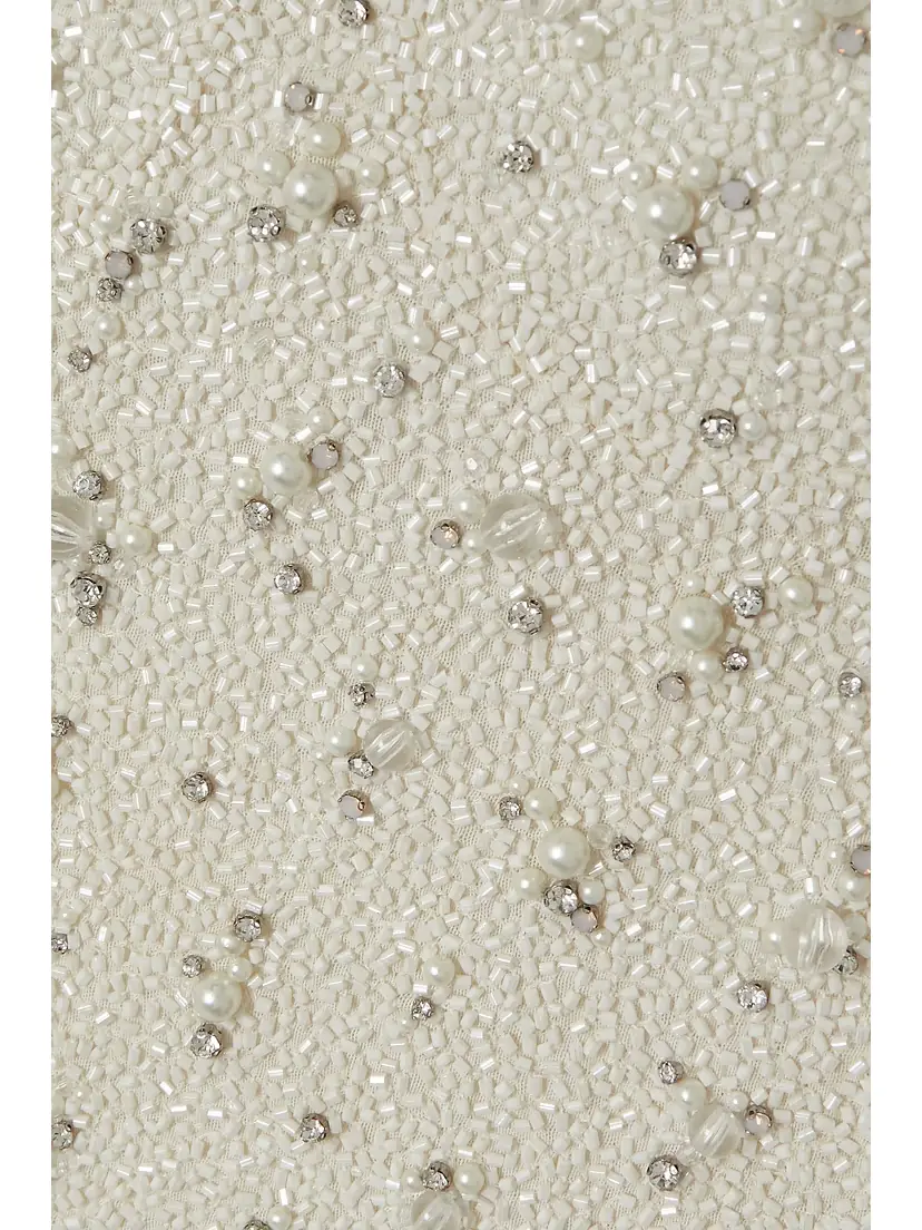 Clio Peppiatt Embellished Stretch-tulle Mini Dress | Thumbnail 5