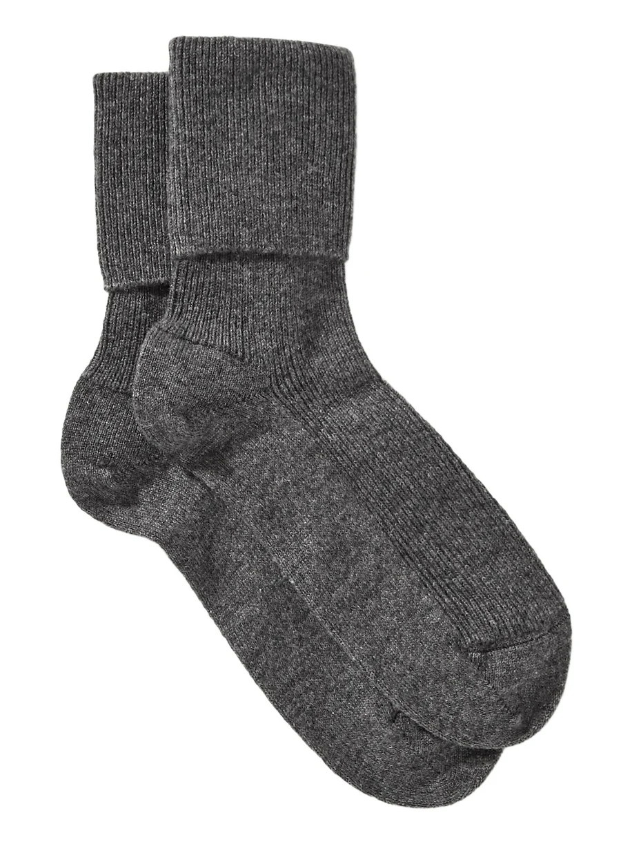 Ribbed Cashmere-blend Socks