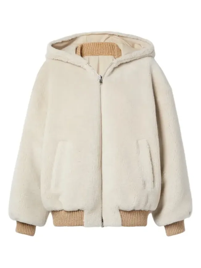 Loro Piana Carley Reversible Cashmere And Silk-blend Fleece And Twill Jacket - Brown