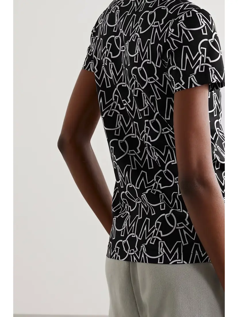 Moncler Printed Cotton-jersey T-shirt | Thumbnail 4 Moncler Printed Cotton-jersey T-shirt | Thumbnail 4